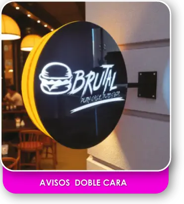 avisos doble cara
