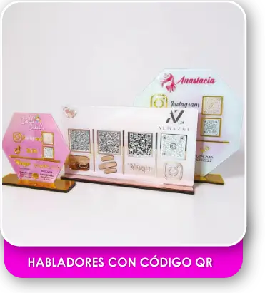 habladores con código qr